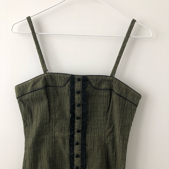 KensieGirl Green Mini Dress With Spaghetti Straps Size Small - Picture 5 of 13